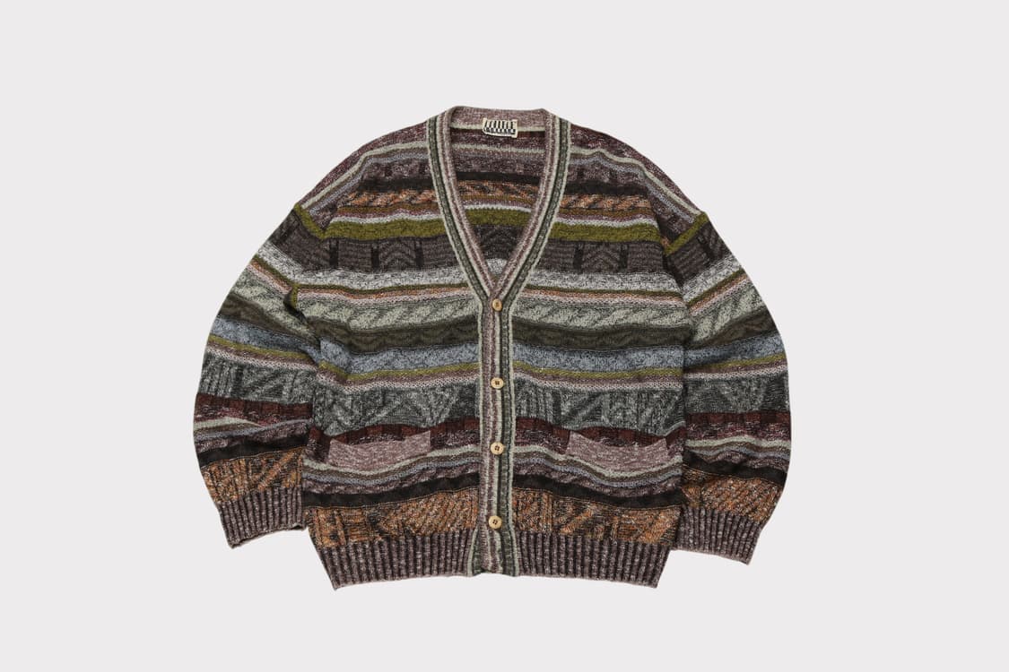 [XL] 90's 컬리지 마르카자니 울 니트 가디건 상품이미지1