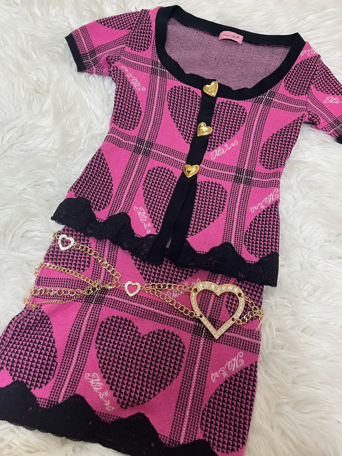 Ma*rs 마즈 슈가글로즈 니트 셋업 갸루 sugargloss 상품이미지1