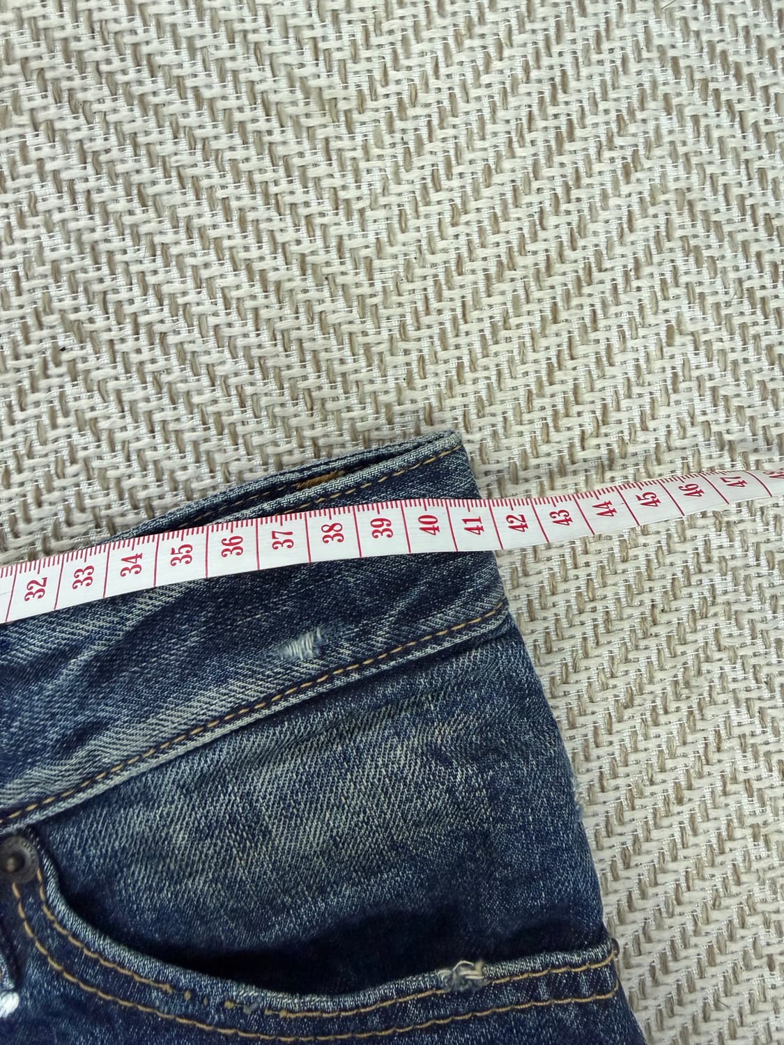 매장판정품) 디스퀘어드2  페인트 데미지 바이커진 청바지 46 상품이미지7