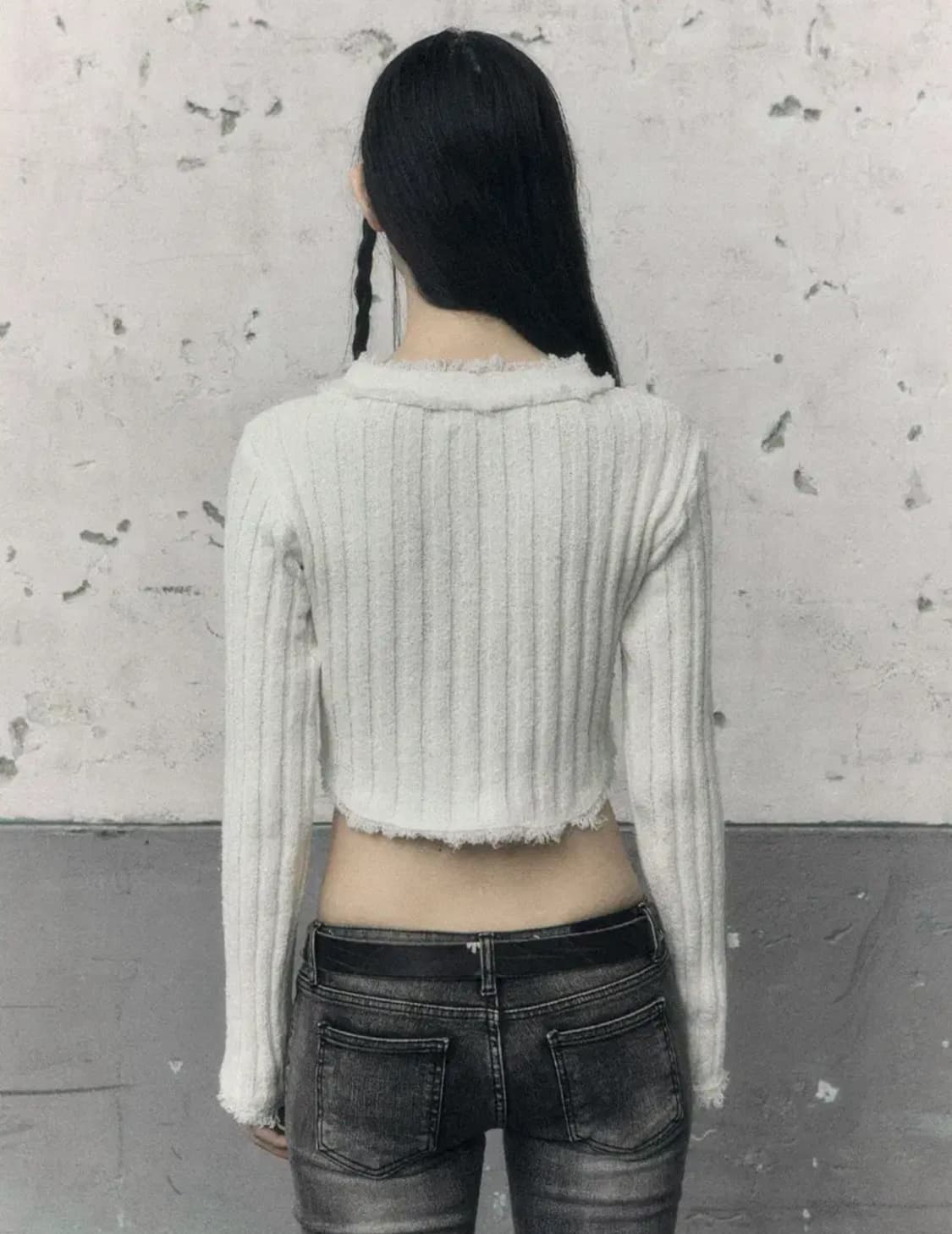 보헤미안서울 테슬 가디건 아이보리 상품이미지2