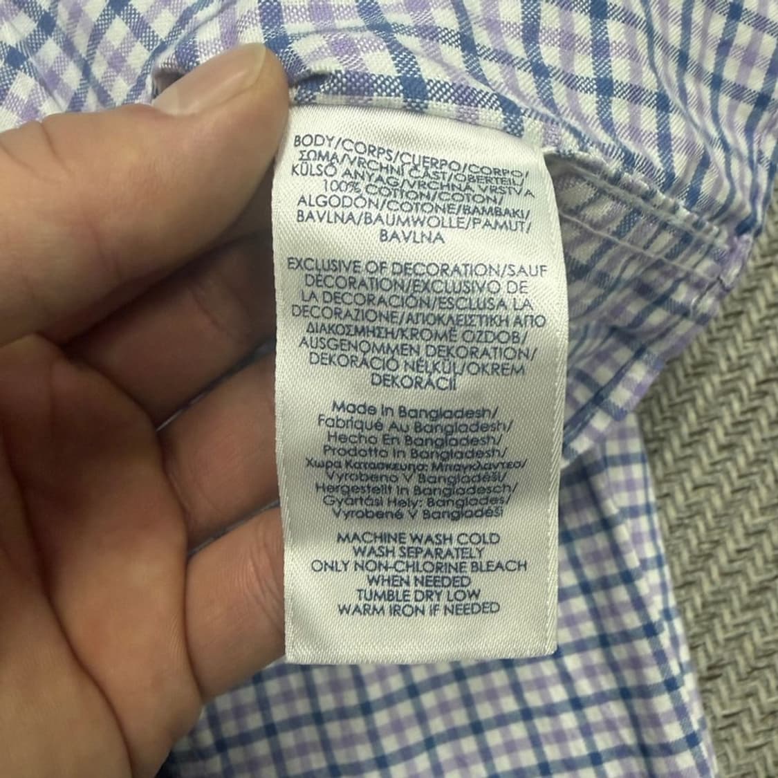 챕스 랄프로렌 깅엄체크 셔츠 v1501 상품이미지6