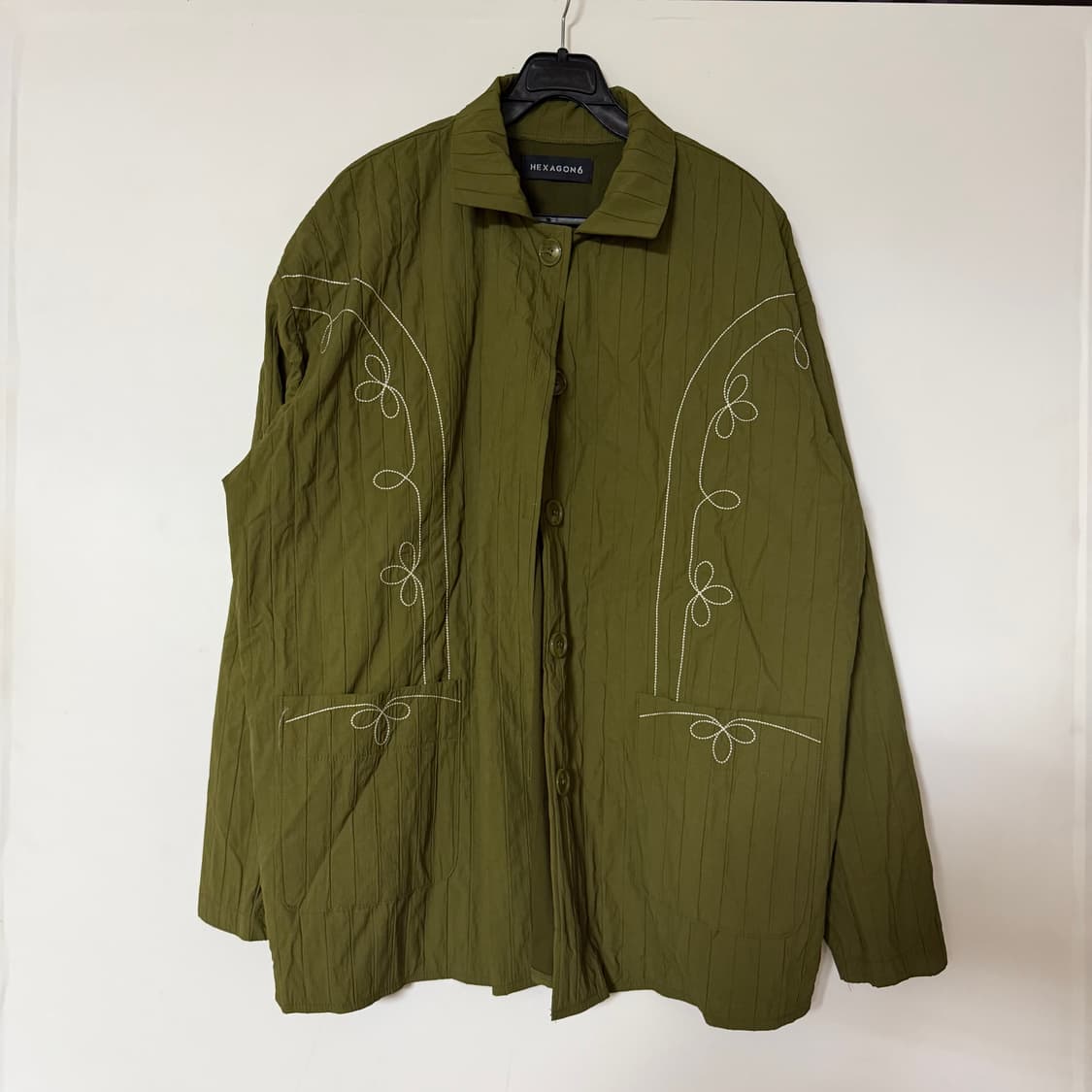 새상품 남자 퀄팅 루즈핏 자켓 (카키) 상품이미지1