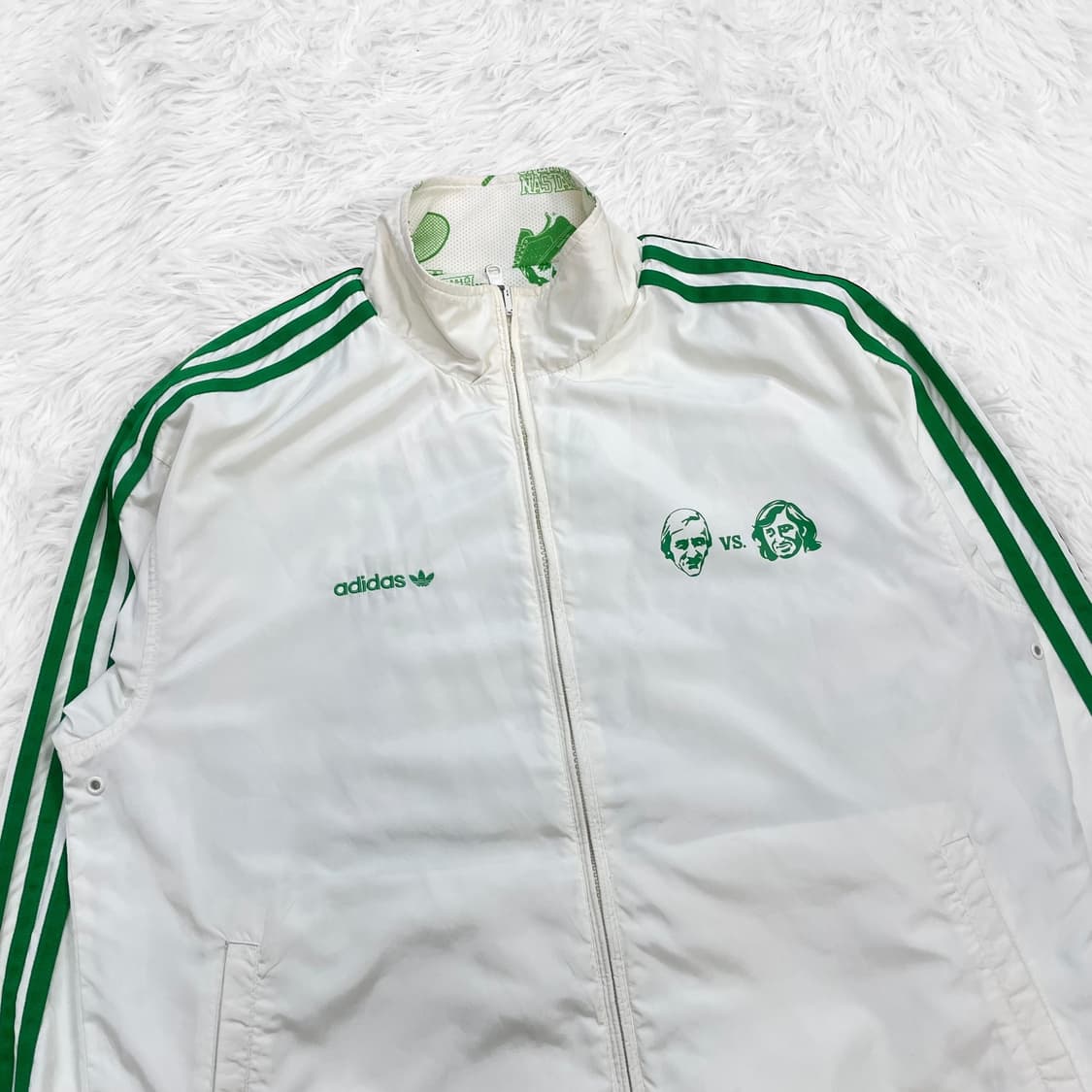 아디다스 스탠스미스 리버시블 바람막이 자켓 화이트 그린 상품이미지4