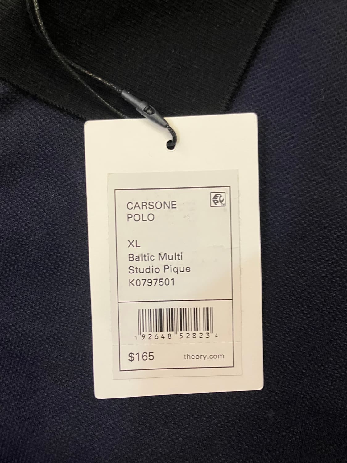 띠어리 반팔 카라티 XL (새상품) 상품이미지4