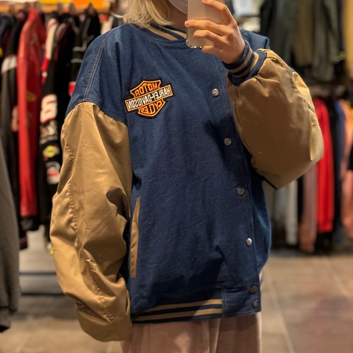 [NO.9] 할리 데이비슨 데님 바시티 자켓 상품이미지3