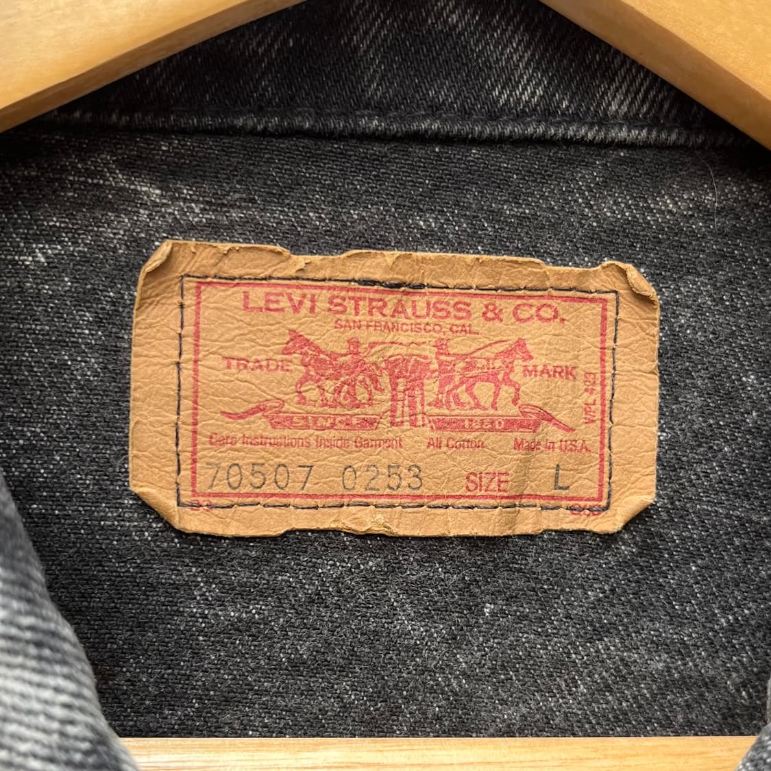 90s USA Levis 데님 트러커 자켓 (105) 상품이미지7