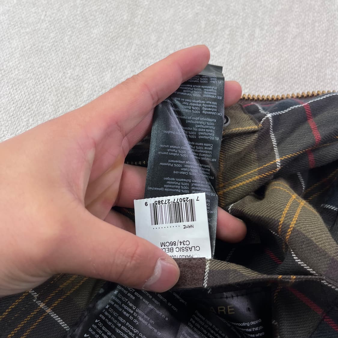 100 바버 인터네셔널 뷰포트 왁스 자켓 상품이미지7