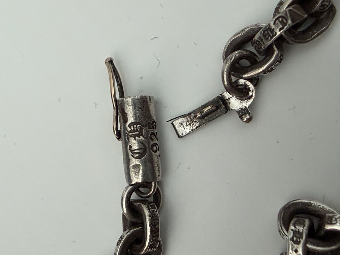 크롬하츠 타이니 크로스 페이퍼 체인 일체형 30인치 상품이미지8