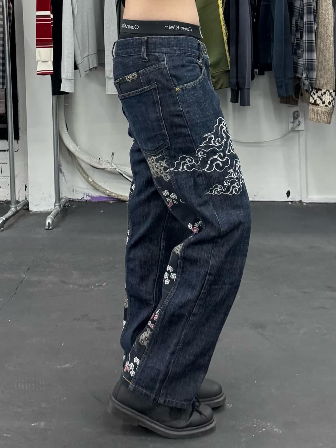 카라쿠리 타마시 오리엔탈 데님팬츠 상품이미지4