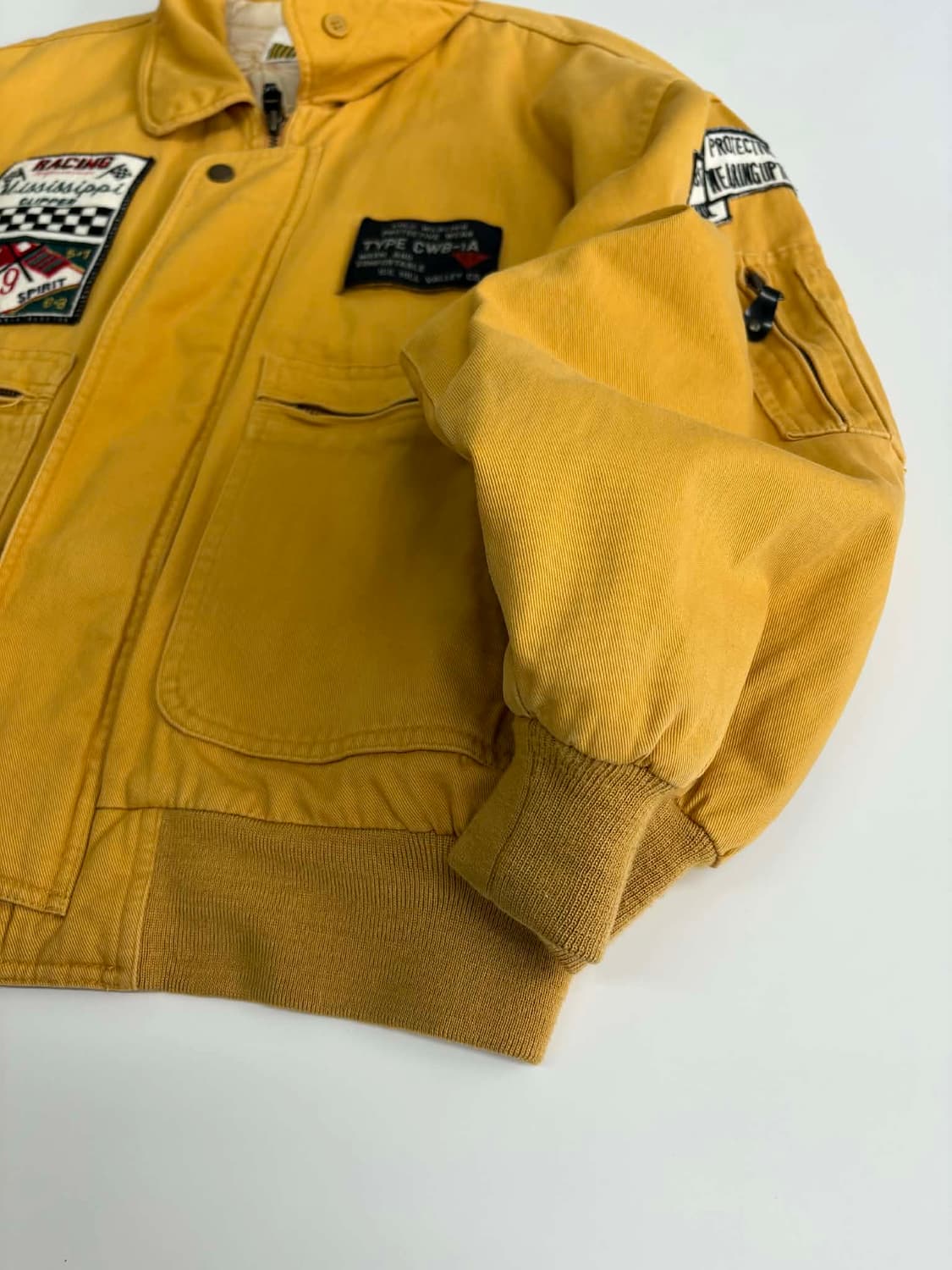 빈티지 00s 레이싱 봄버 바시티 자켓 상품이미지6