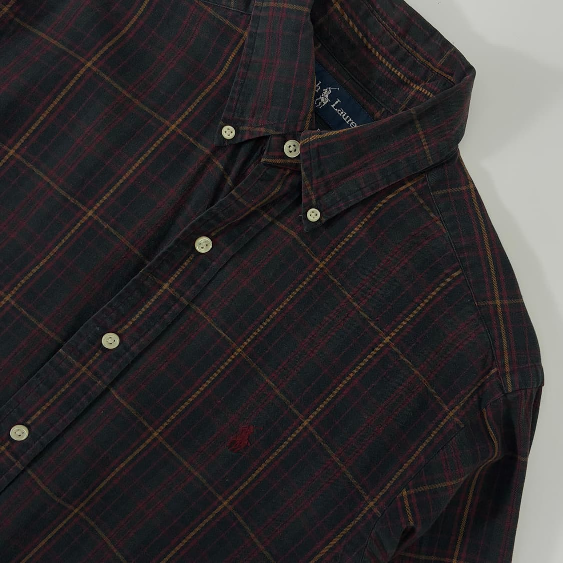 Polo  폴로 랄프로렌 자수 코튼 체크 셔츠 상품이미지3