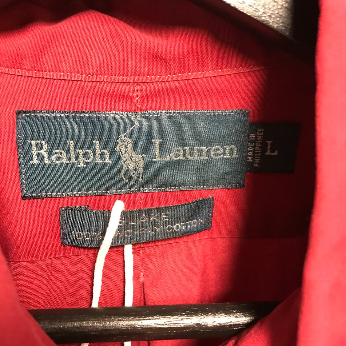 폴로 랄프로렌 레드 셔츠 L 상품이미지5