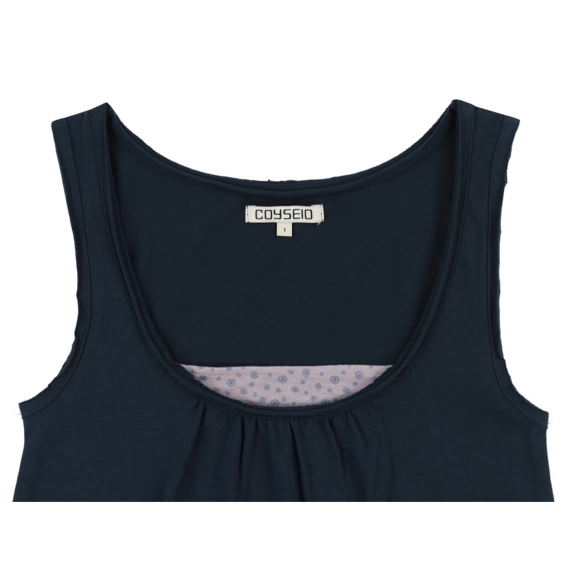 [2] 코이세이오 두두 레이어드 슬리브리스 네이비 DUDU 나시 상품이미지2