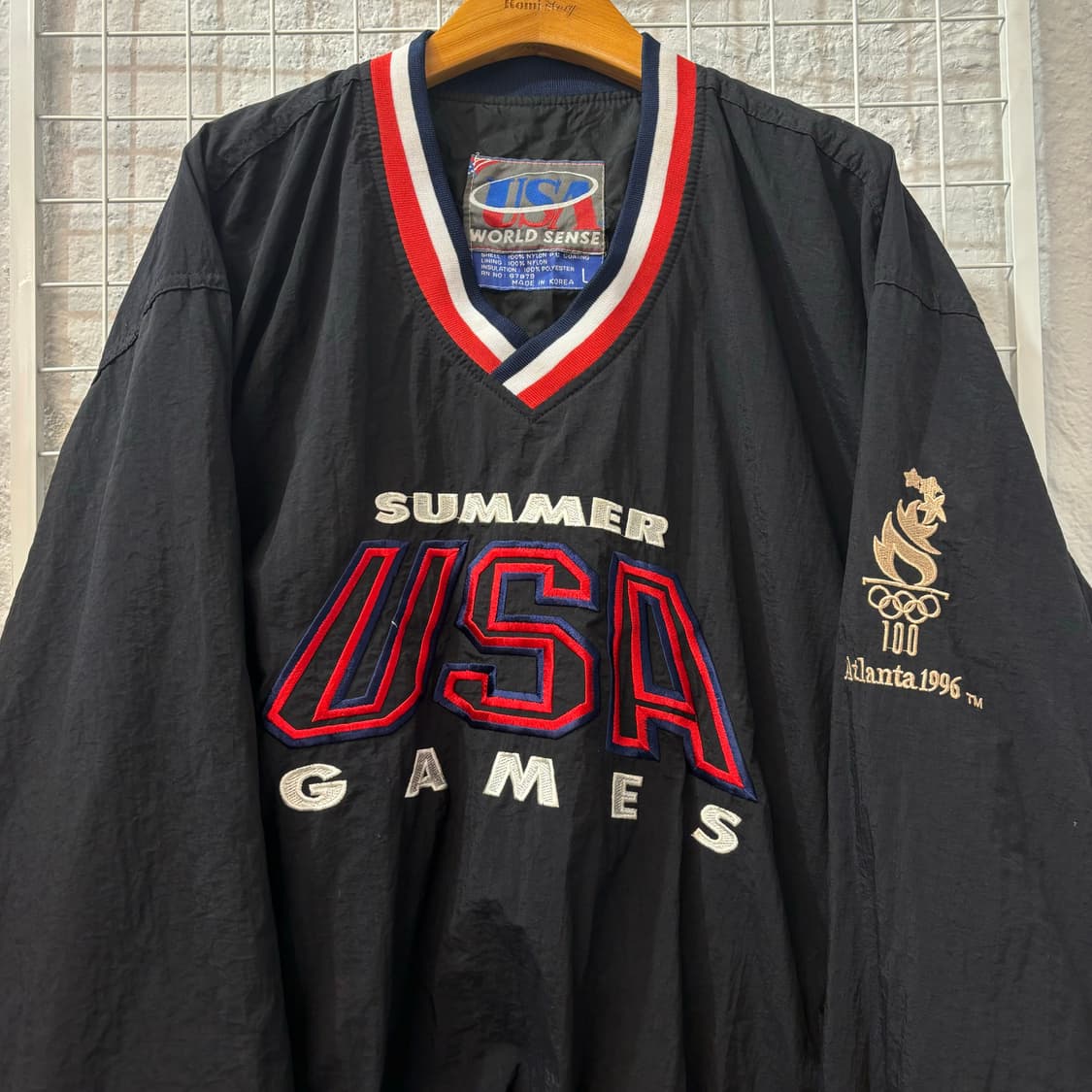 90s USA 월드센스 애틀랜타 올림픽 게임 웜업 L 상품이미지3