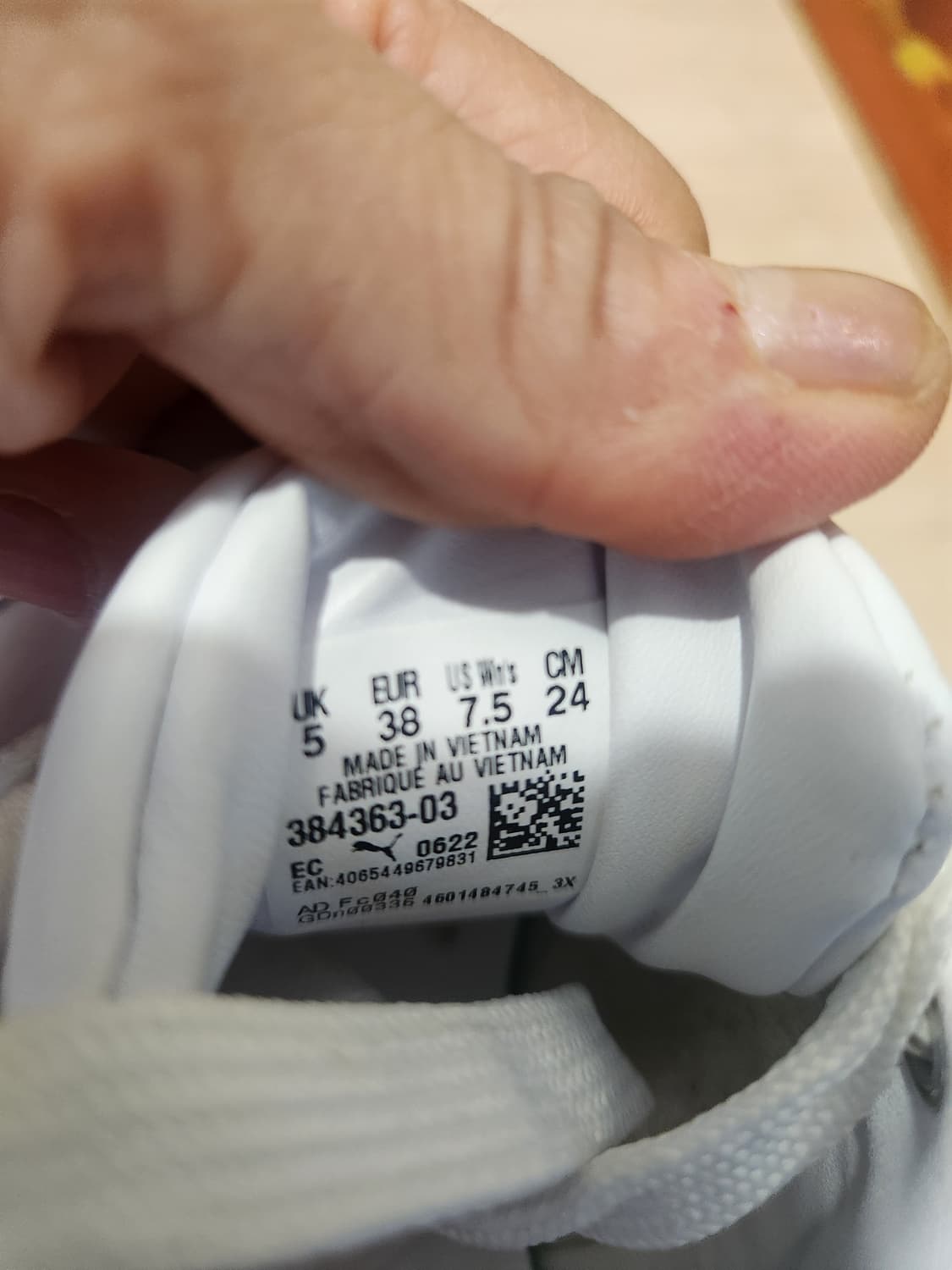 “[PUMA ] 퓨마 플랫폼 스니커즈 화이트베이지 24cm (컨디션  상품이미지7