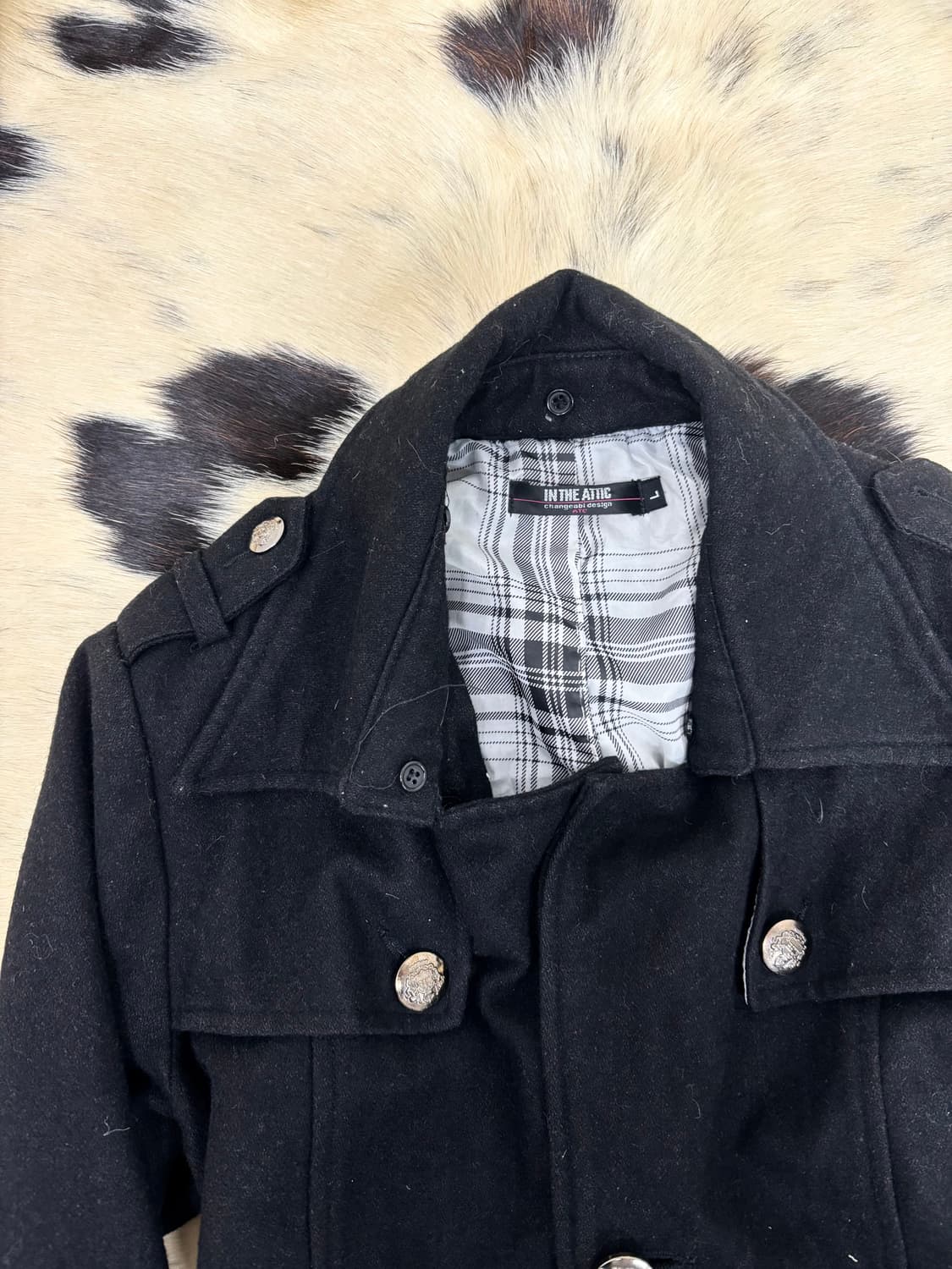 [IN THE ATTIC]Minimal Mood Black Coat 상품이미지7