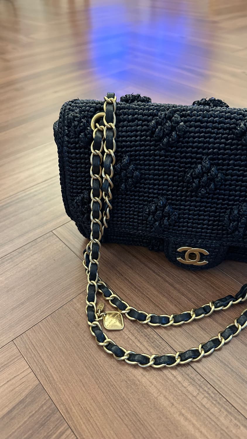 샤넬 클래식 미디움 (라피아 소재) 상품이미지7