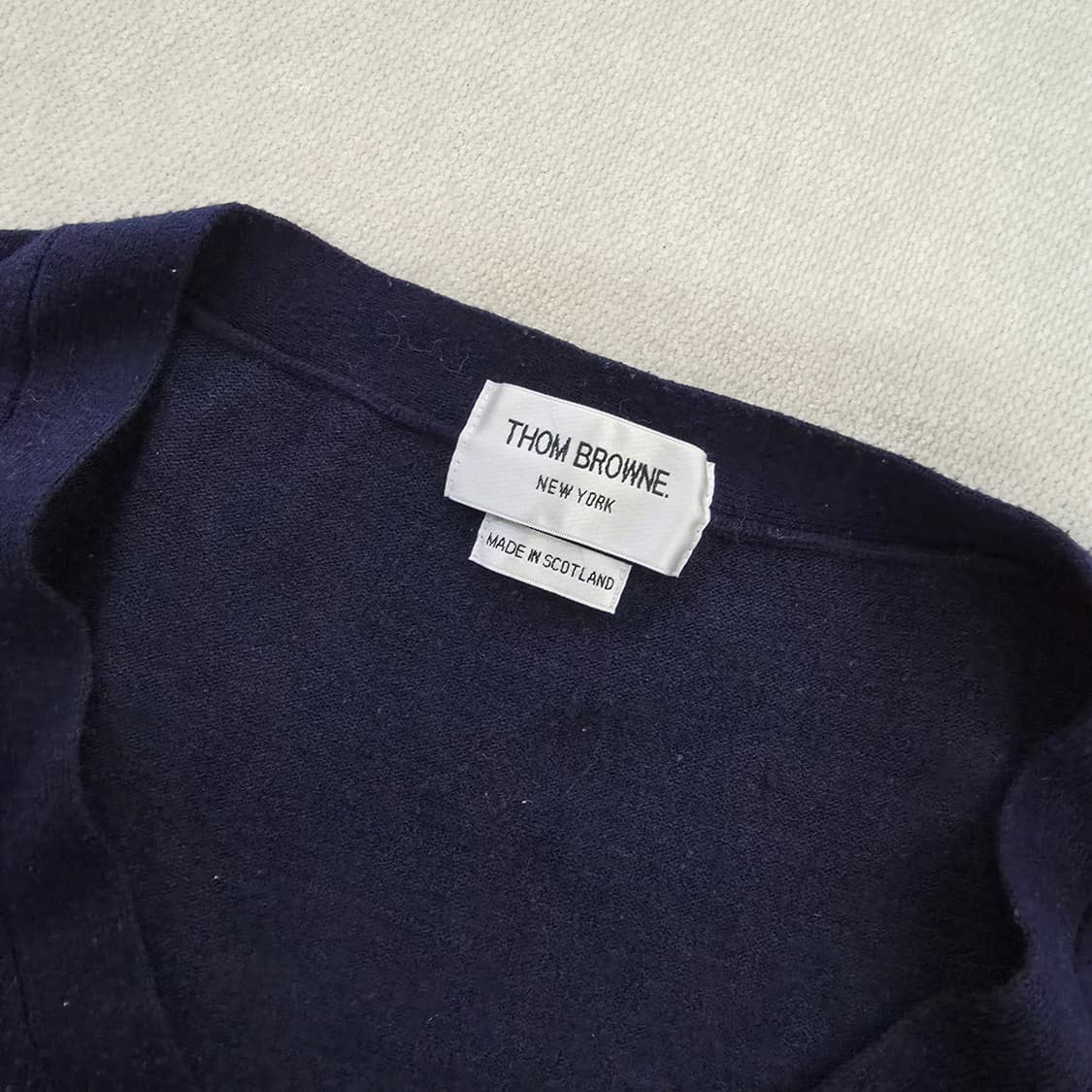 [실측확인] 고급 완장 클래식 브이넥 가디건 1229J 상품이미지2