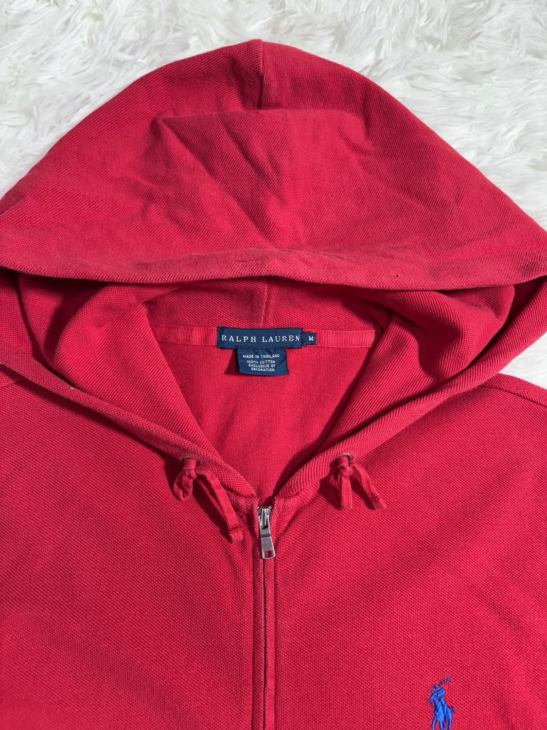 폴로 랄프로렌 레드 포니 후드집업  상품이미지6
