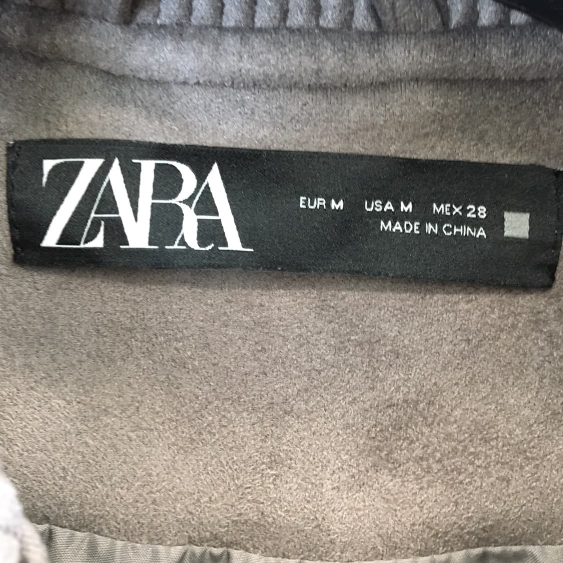 자라 페이크퍼 가먼트 오버 블루종점퍼 M 상품이미지4