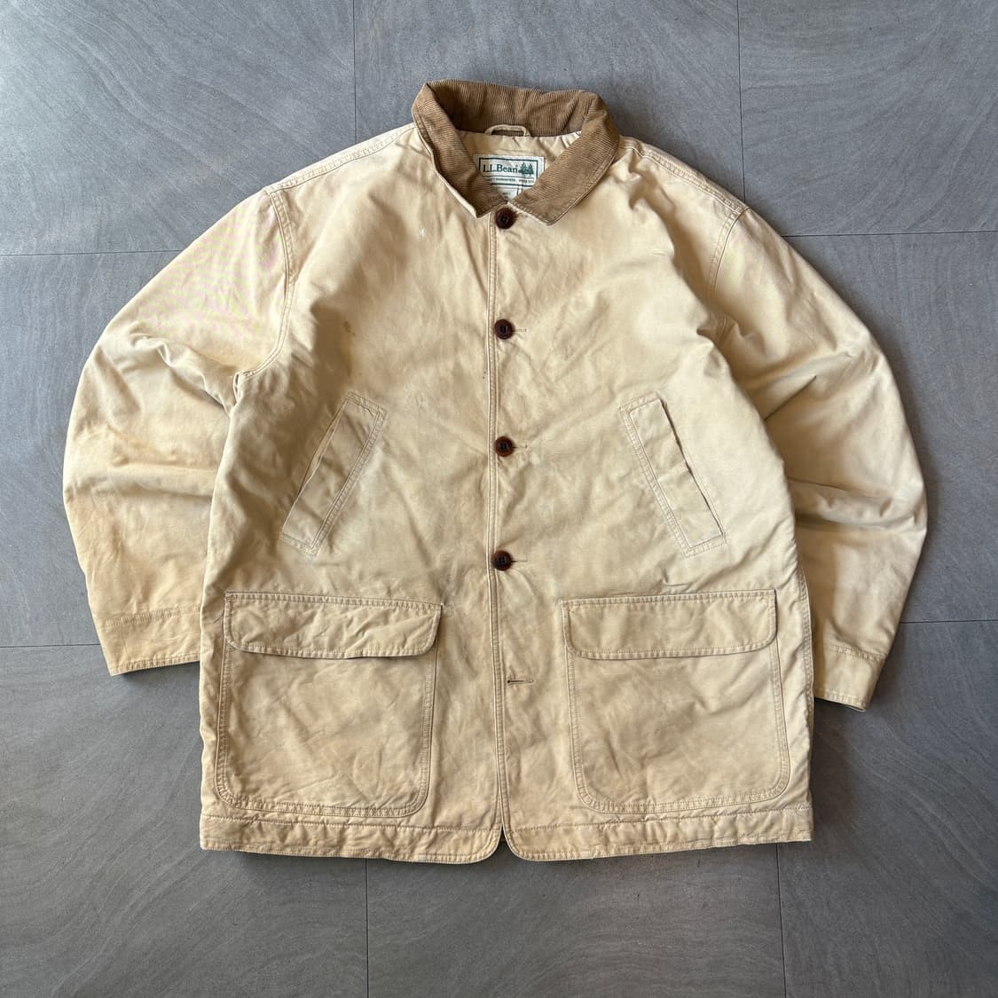 L.L.bean 엘엘빈 베이지 헌팅 자켓 상품이미지1