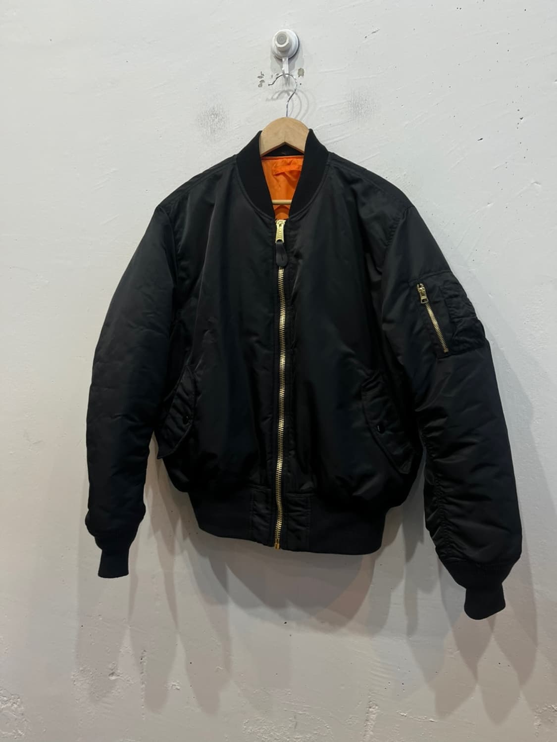 알파인더스트리 MA-1 플라이트 자켓 블랙 L 상품이미지1