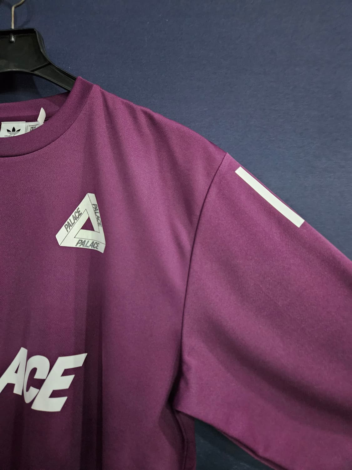 아디다스&팔라스 프린팅 퍼플 남성 오버핏 90~95 긴팔티셔츠 상품이미지4