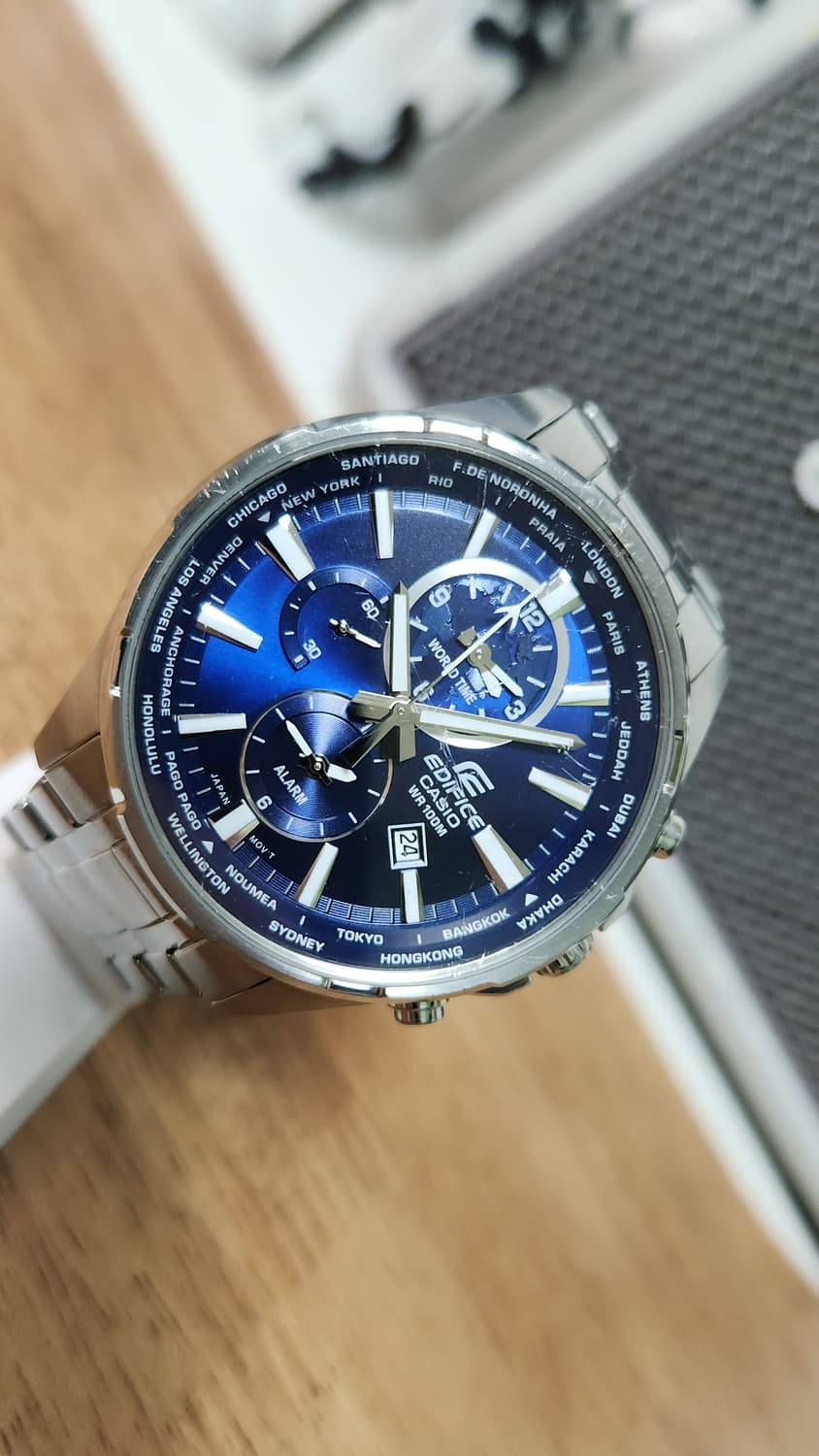 # CASIO 카시오 에디피스 월드타임 남성명품 시계 급처 / 청판 상품이미지2