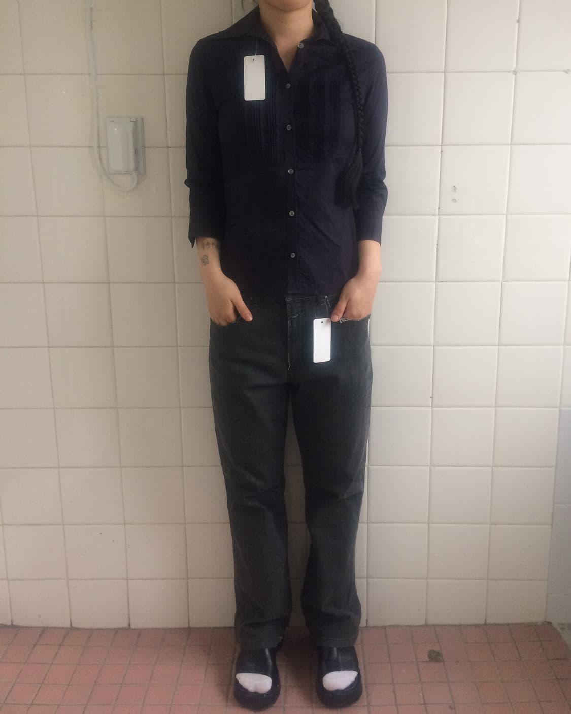 Pleats point shirt 상품이미지1