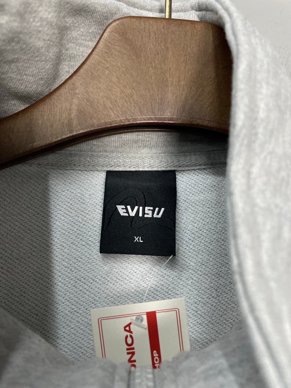 에비수 히든 영문 포켓 하프 집업 맨투맨 H1255 상품이미지6