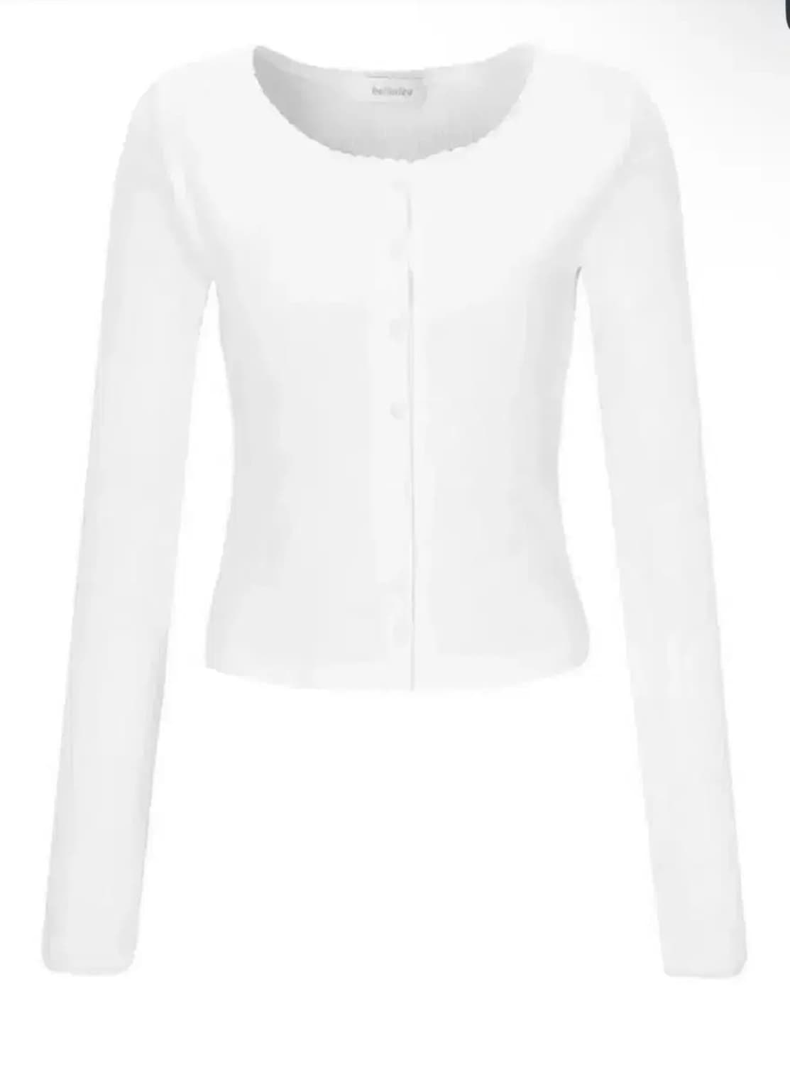 [새상품] 벨리아르 x 워니하우스 블룸 가디건 화이트 상품이미지1