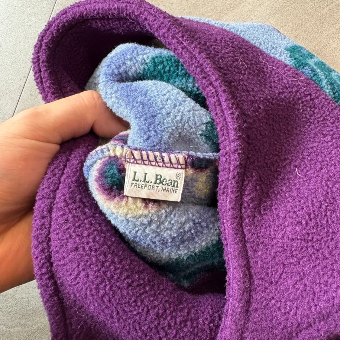 90s L.L.bean Fleece Trooper hat beanie 상품이미지3