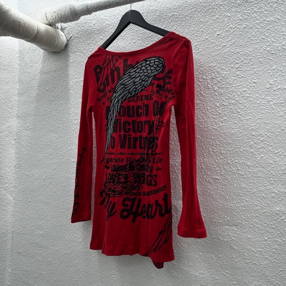 Glitz y2k back wing long sleeves 상품이미지2