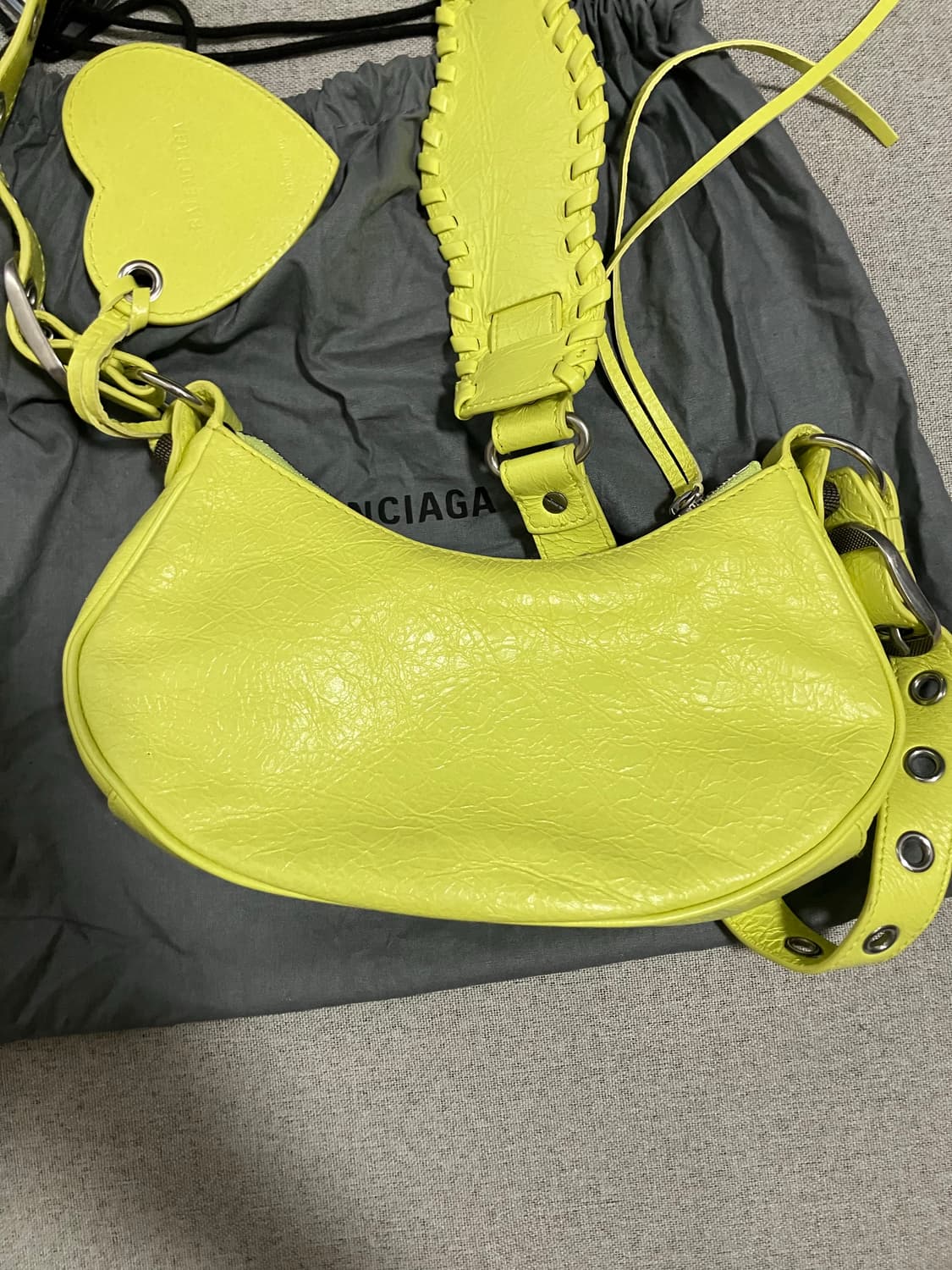 [XS] 발렌시아가 르카골 숄더백 라임 상품이미지2