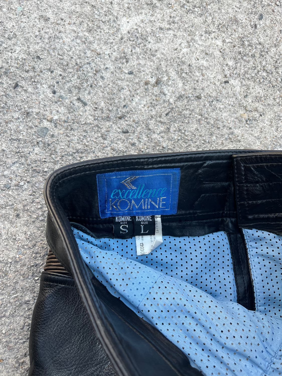 Vintage 바이커 디테일 레더 팬츠 상품이미지7