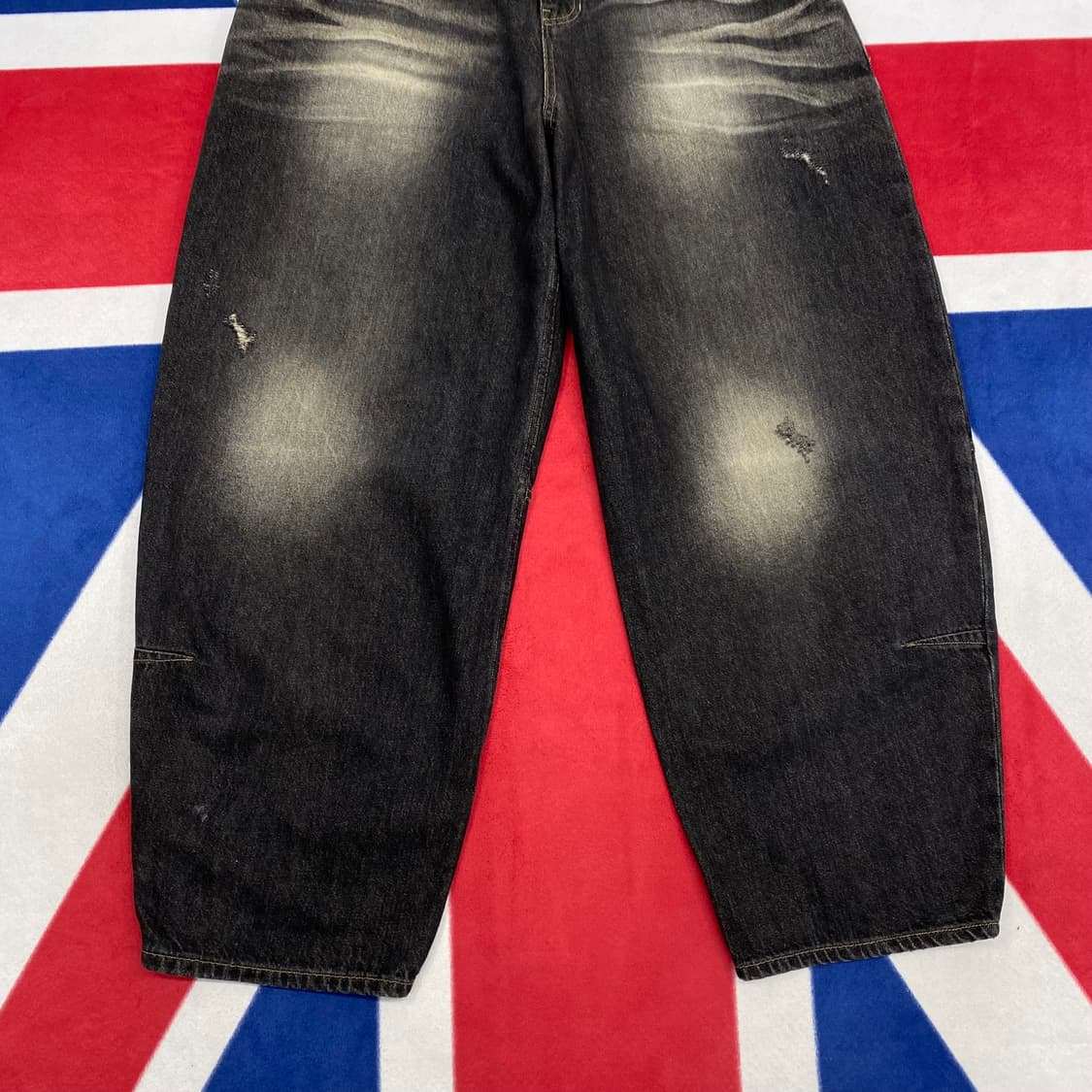 노운 와이드 테이퍼드 데님팬츠 실측32 상품이미지3