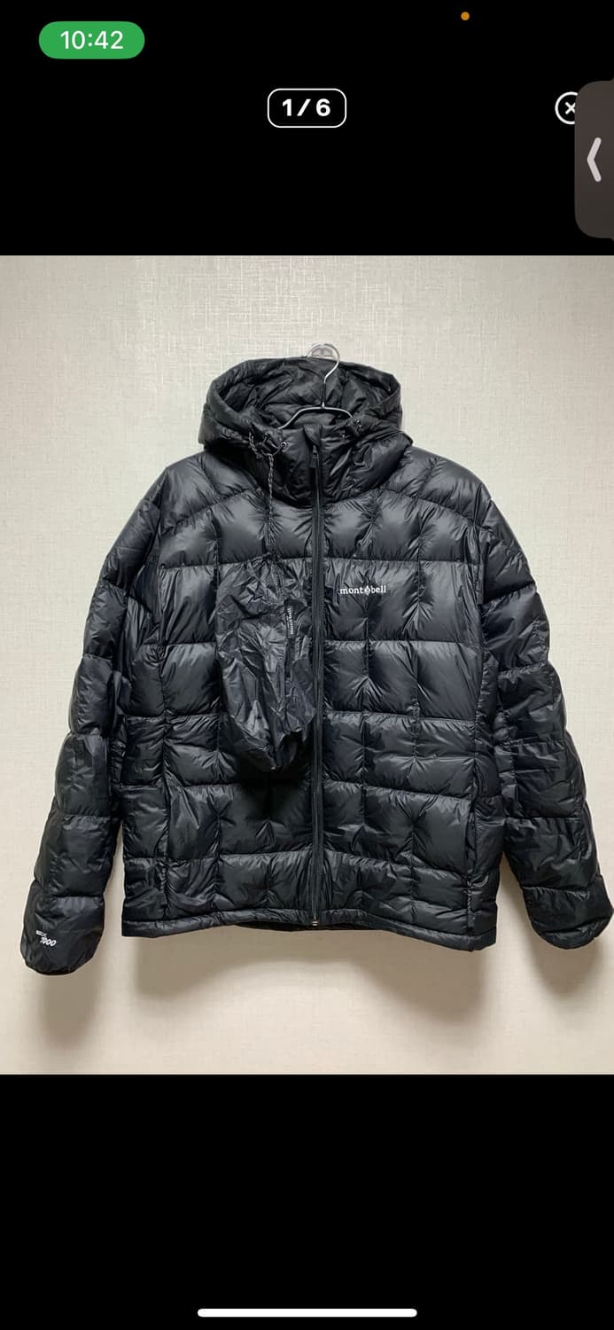 [XL] 몽벨 플라즈마 1000 경량패딩 블랙 상품이미지1