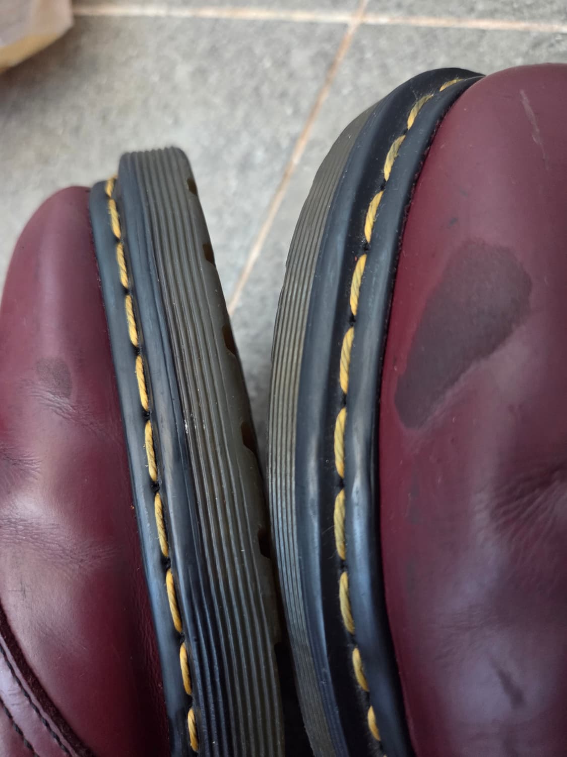 UK7 260 닥터마틴 1461 스무스 체리레드 3홀 버건디 상품이미지5