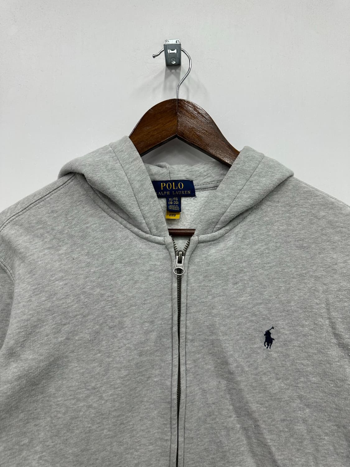 폴로 그레이 후드집업  상품이미지2