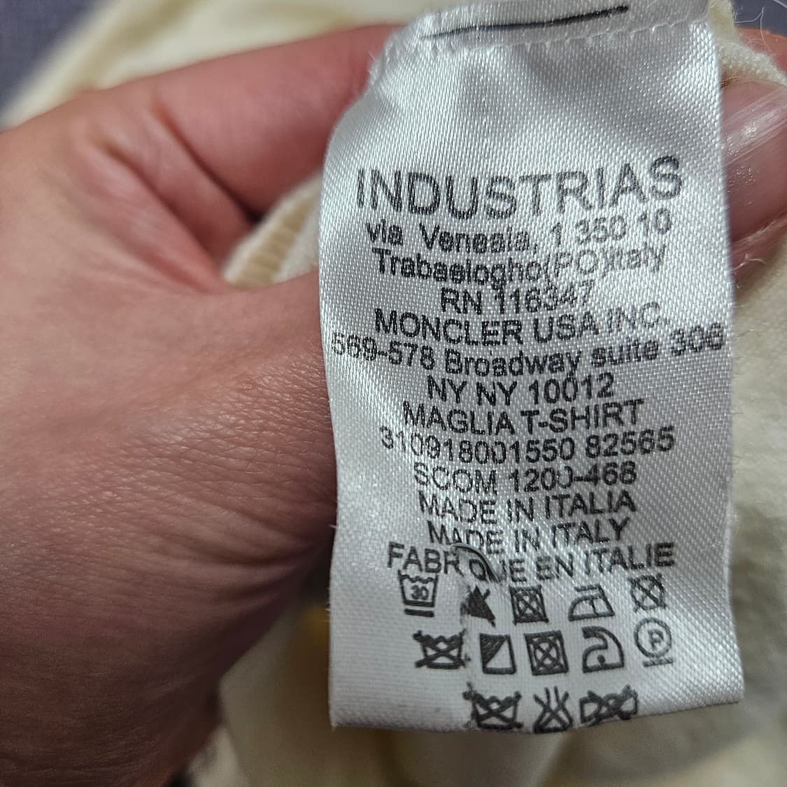 빈티지 몽클레어 몽클레르 아이보리 울 니트 스웨터 가디건 상품이미지6