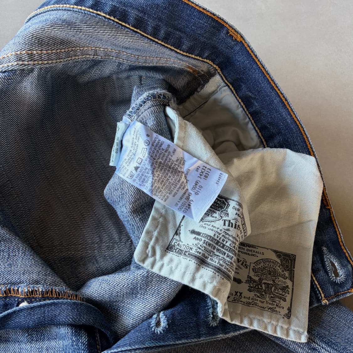 [34]리바이스 Levi's 501 JPN 00s 빈티지워싱 데님 팬츠 상품이미지9