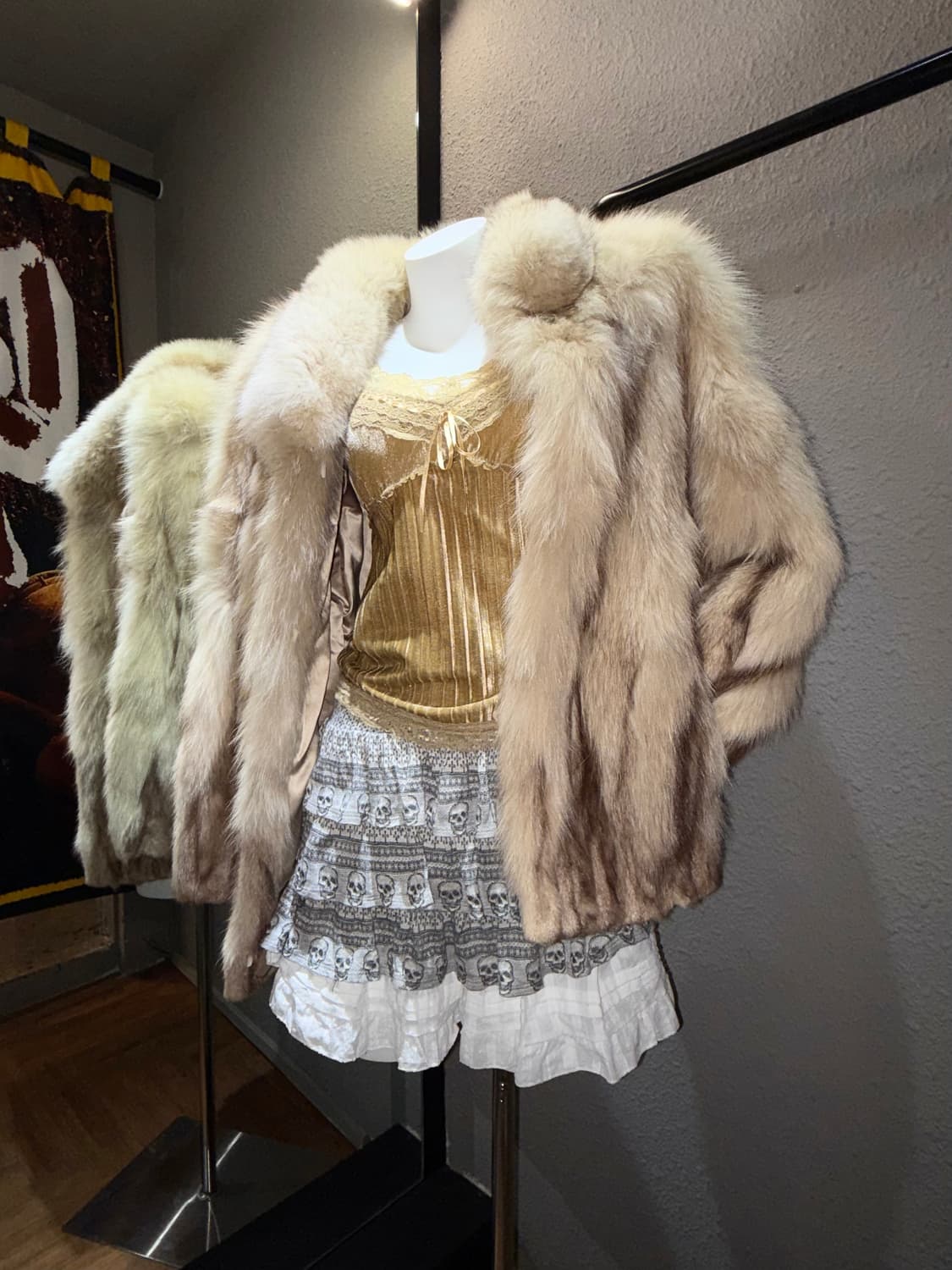 빈티지 페이크 퍼자켓 상품이미지1