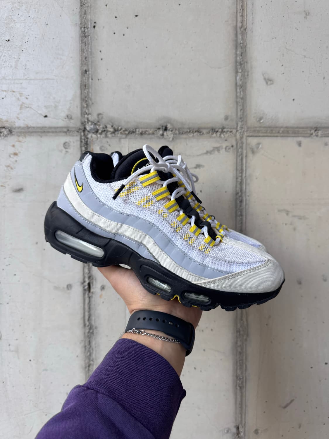 나이키 에어맥스 95 에센셜 화이트 투어 옐로우 상품이미지8