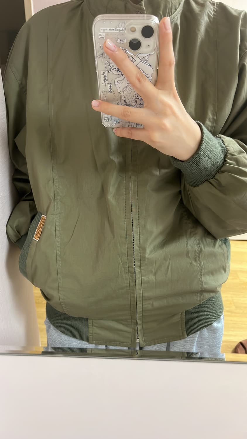 빈티지 자켓 카키 상품이미지5