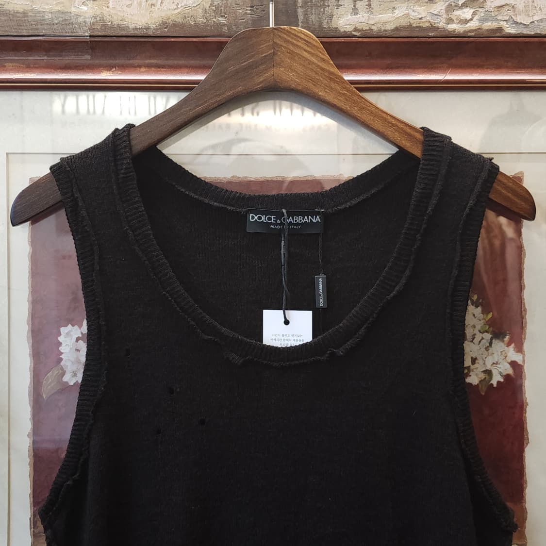 돌체앤가바나 슬리브리스 나시티 인사이드 아웃 데미지 디테일 48 상품이미지4