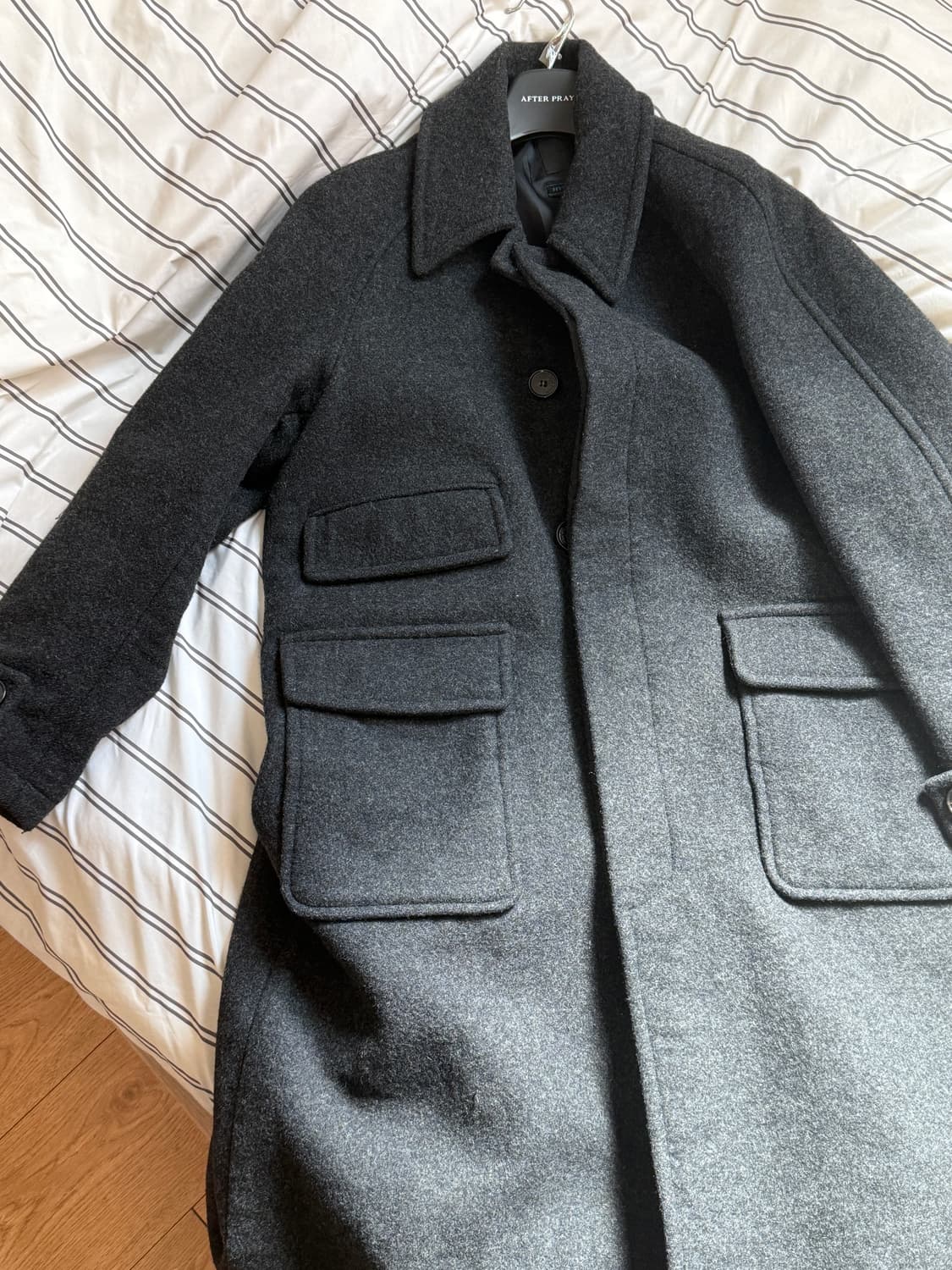 애프터프레이 투어리스트 발마칸 코트 m 차콜 상품이미지1