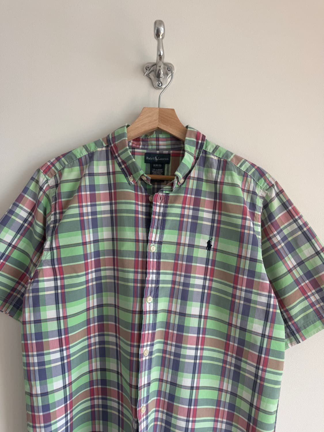 폴로 랄프로렌(Polo Ralph Lauren) 체크 반팔 셔츠(주니어1 상품이미지2