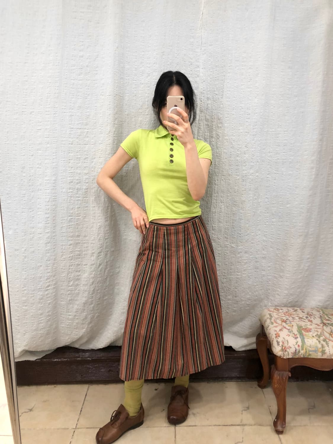 Hippie stripe skirt 상품이미지2