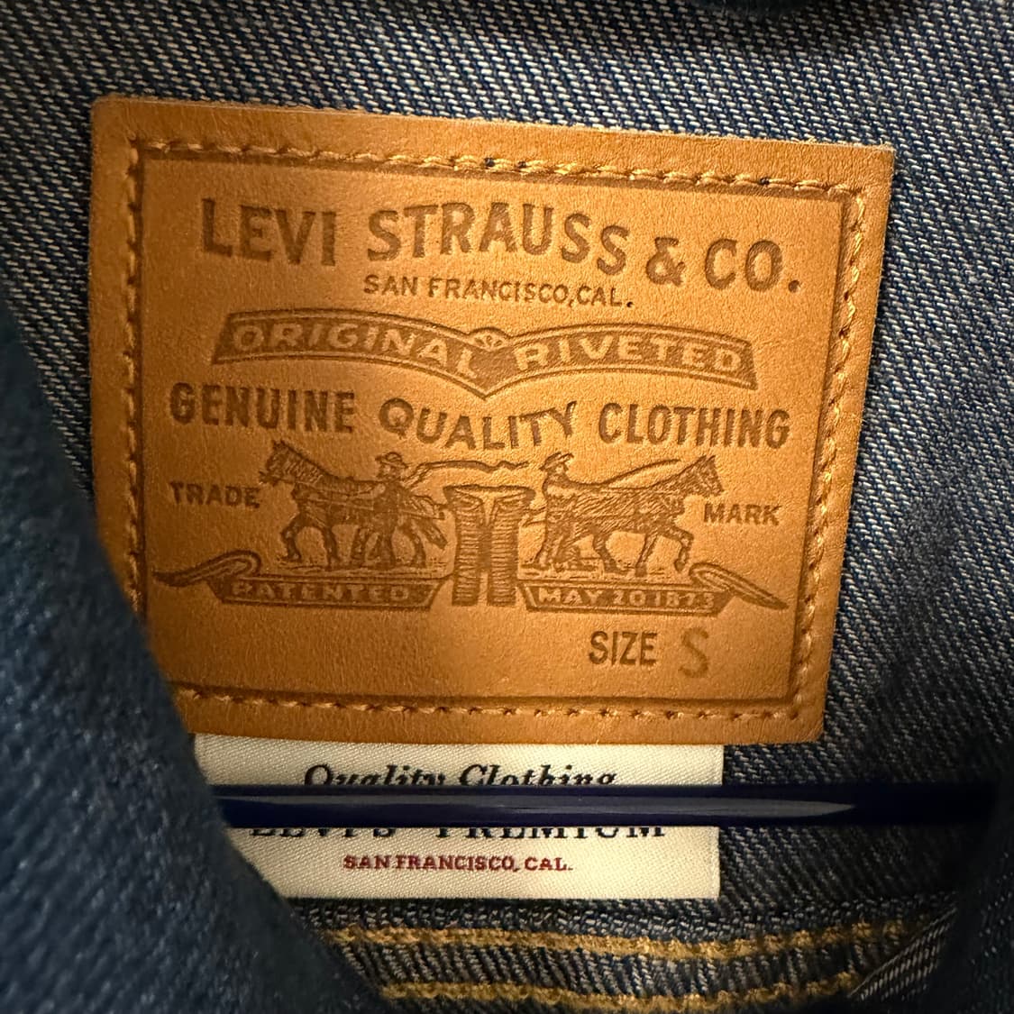 리바이스 데님 청자켓 S 상품이미지3