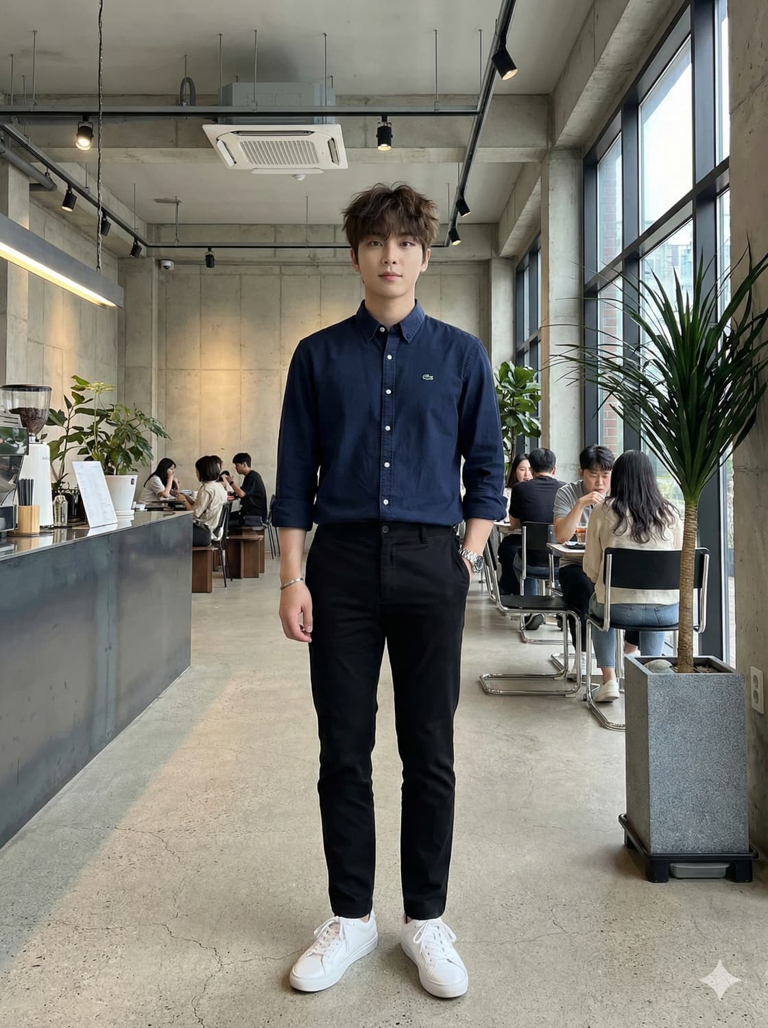 LACOSTE 라코스테 정품 레귤러핏 버튼다운 셔츠 상품이미지1